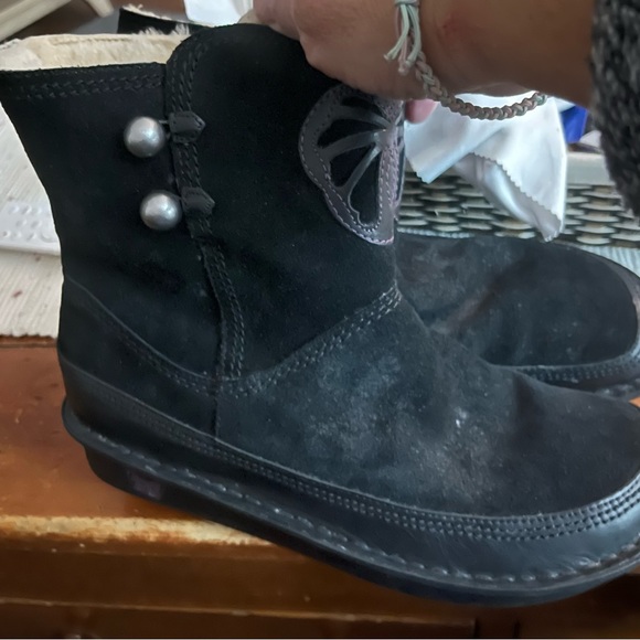 Alegria Aspen Black Faux Fur Lined Suede Winter Boots ASP 6116 - Picture 3 of 7